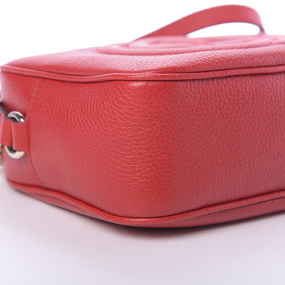 Gucci Pebbled Calfskin Small Soho Disco Bag Vibrant Red 9 of 10