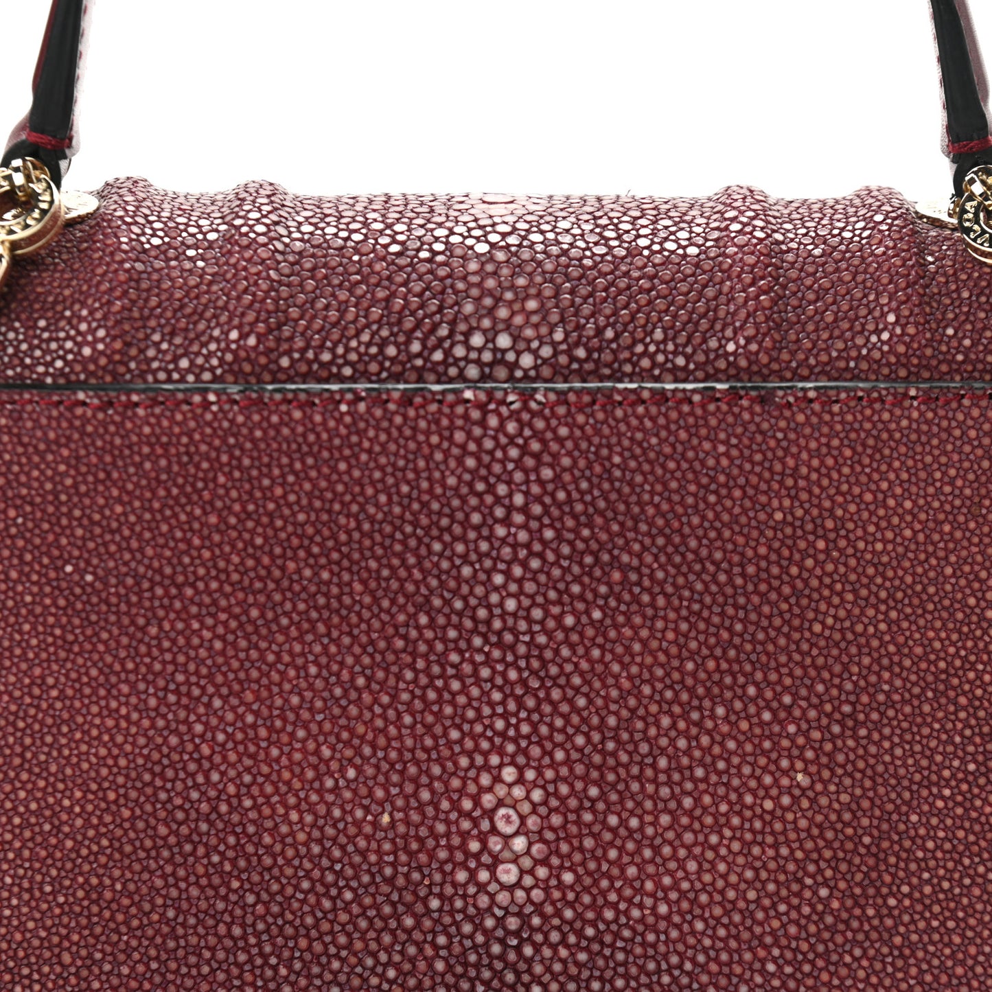 Calfskin Galuchat Serpenti Forever Crossbody Plum