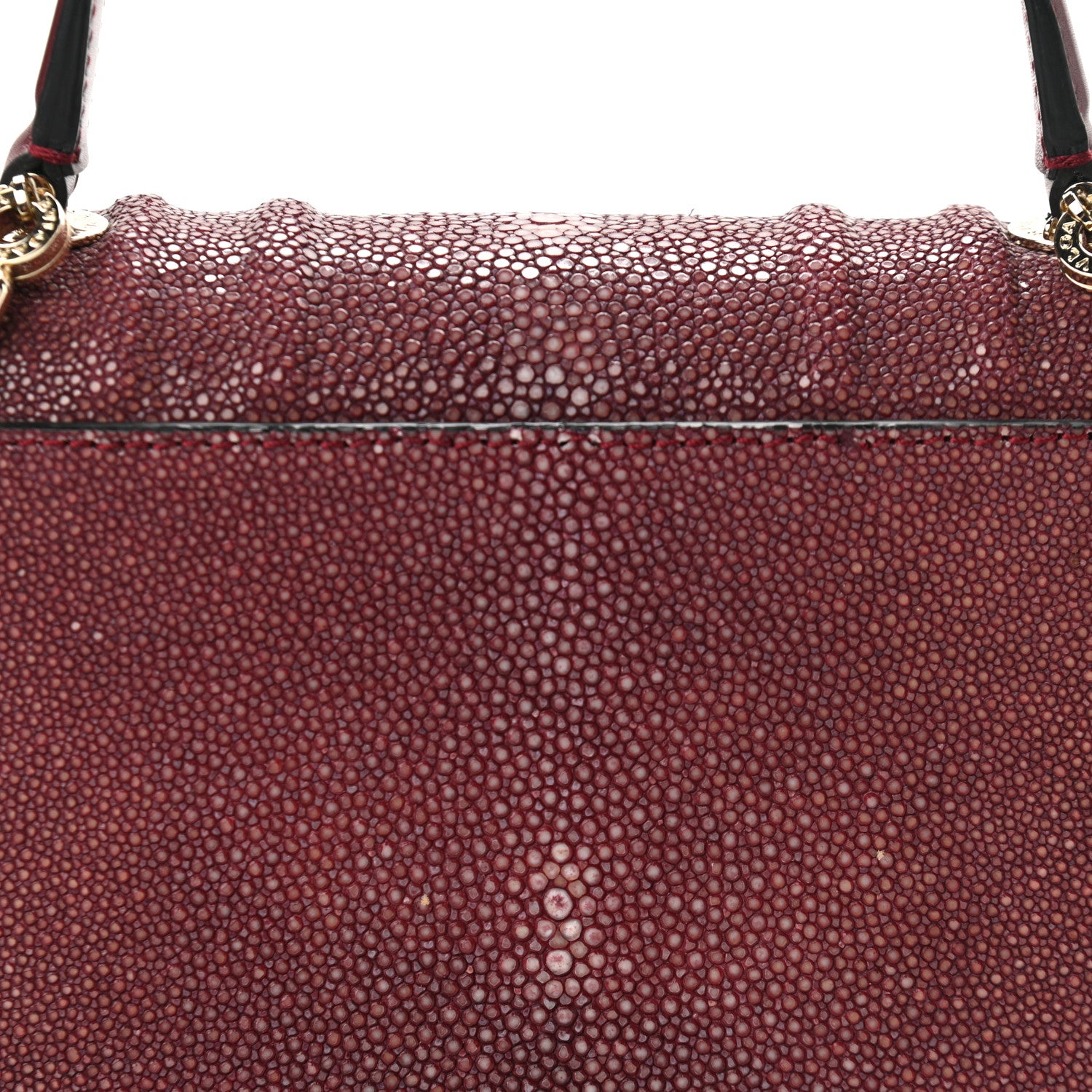 Bulgari Calfskin Galuchat Serpenti Forever Crossbody Plum 12 of 13