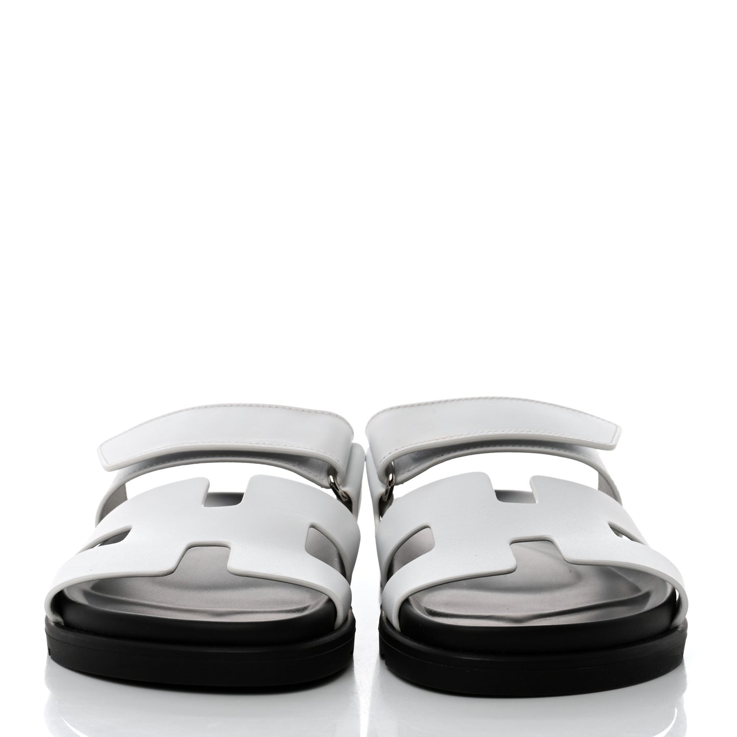 Calfskin Womens Chypre Sandals 35 White