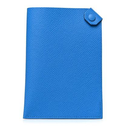 Hermes Epsom Tarmac PM Passport Holder Bleu Zanzibar 1 of 7