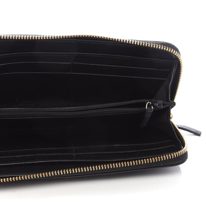 Gucci Guccissima Vitello Tender Zip Around Wallet Black 5 of 11