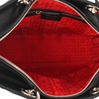 Christian Dior Lambskin Cannage Large Lady Dior Black 5 of 10