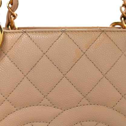 Chanel Caviar Quilted Grand Shopping Tote GST Beige 8 of 10