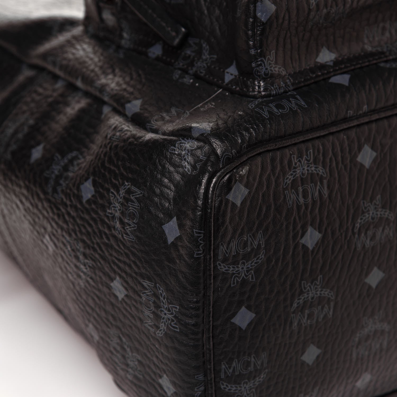 MCM Visetos Medium Stark Backpack Black 9 of 12