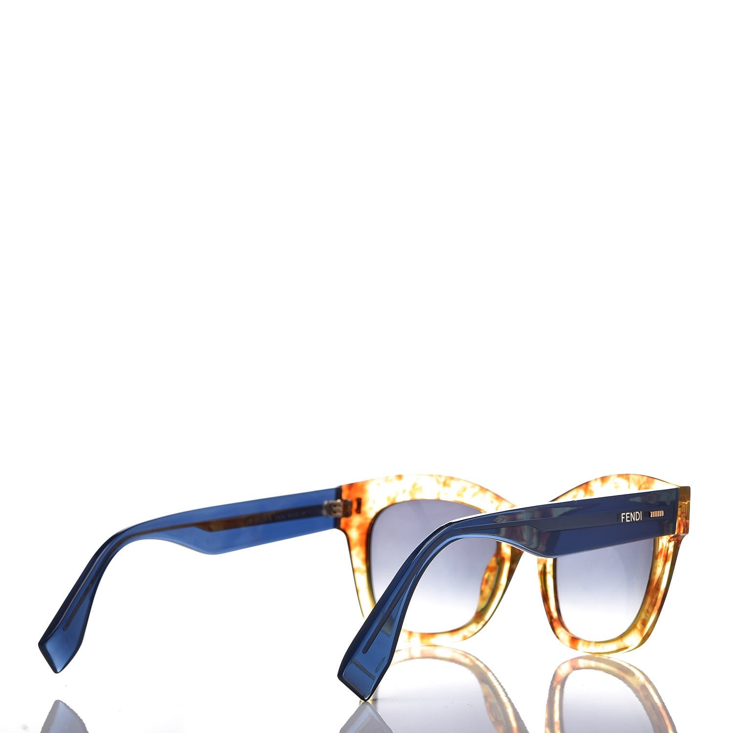 Fendi Sunglasses FF0025/S Gold Havana Blue 4 of 7