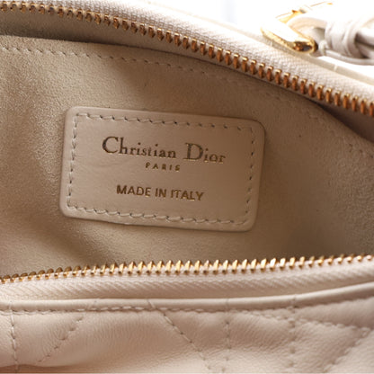 Christian Dior Lambskin Cannage CD Lounge Bag Latte 6 of 10