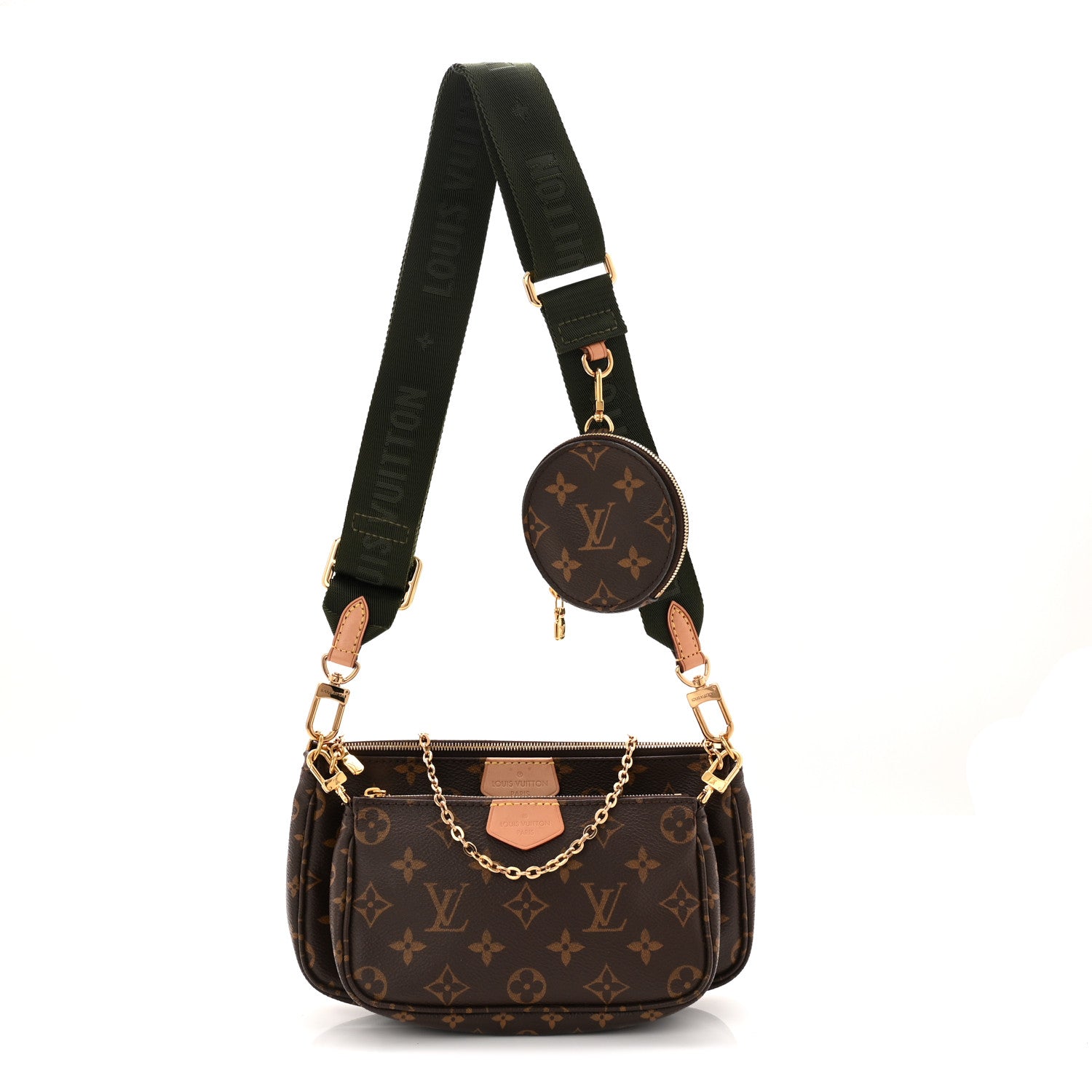 Louis Vuitton Monogram Multi Pochette Accessories Kaki 1 of 11