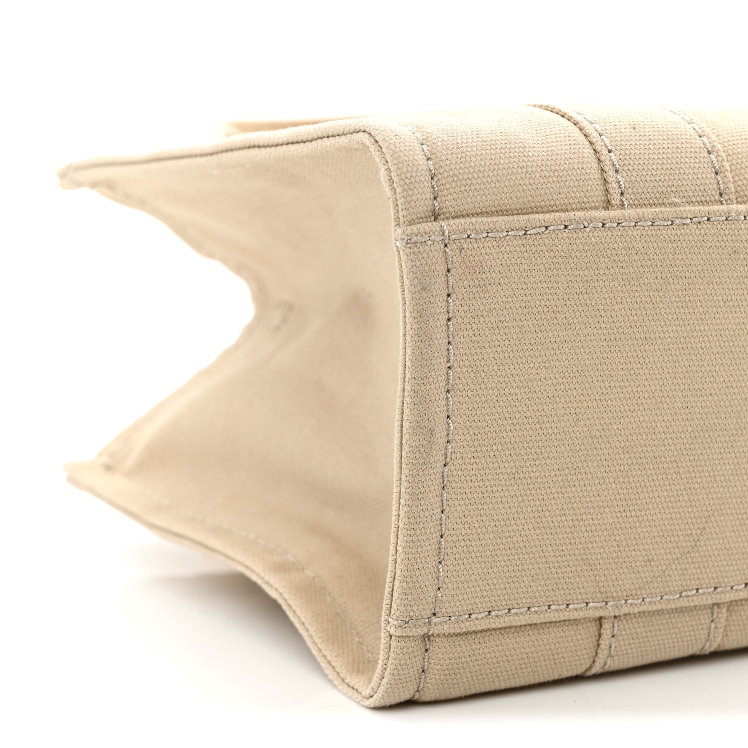 Marc Jacobs Cotton Canvas Colorblock Small The Traveler Tote Bag Beige Multicolor 8 of 10