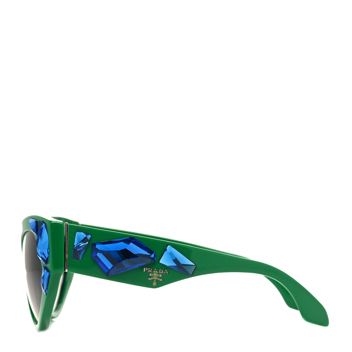Prada Crystal Voice Sunglasses SPR 21Q Green 3 of 6