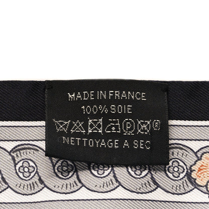 Hermes Silk Bride De Cour Twilly Black White Or Rose 3 of 4