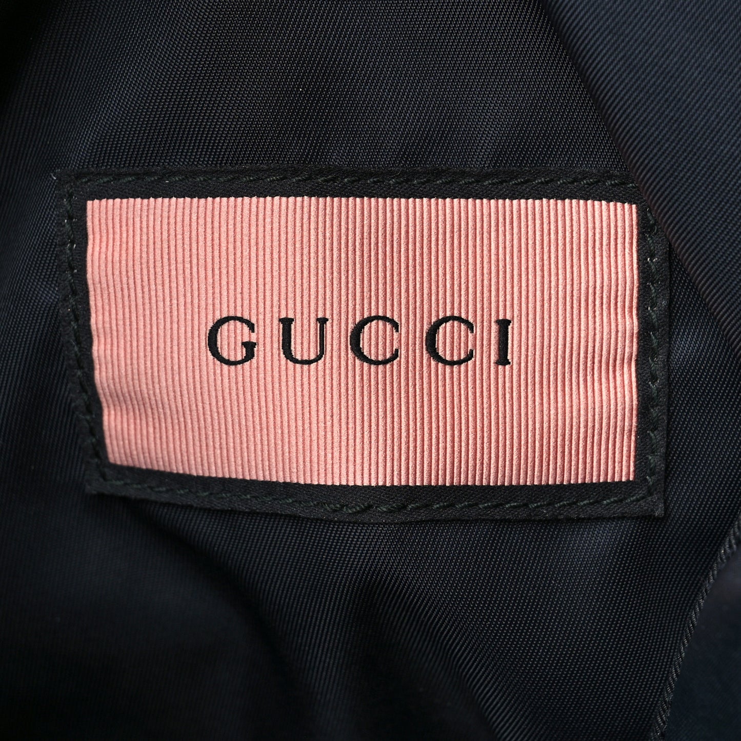 Techno Canvas GucciGhost Double Buckle Backpack Black New Acquamarine