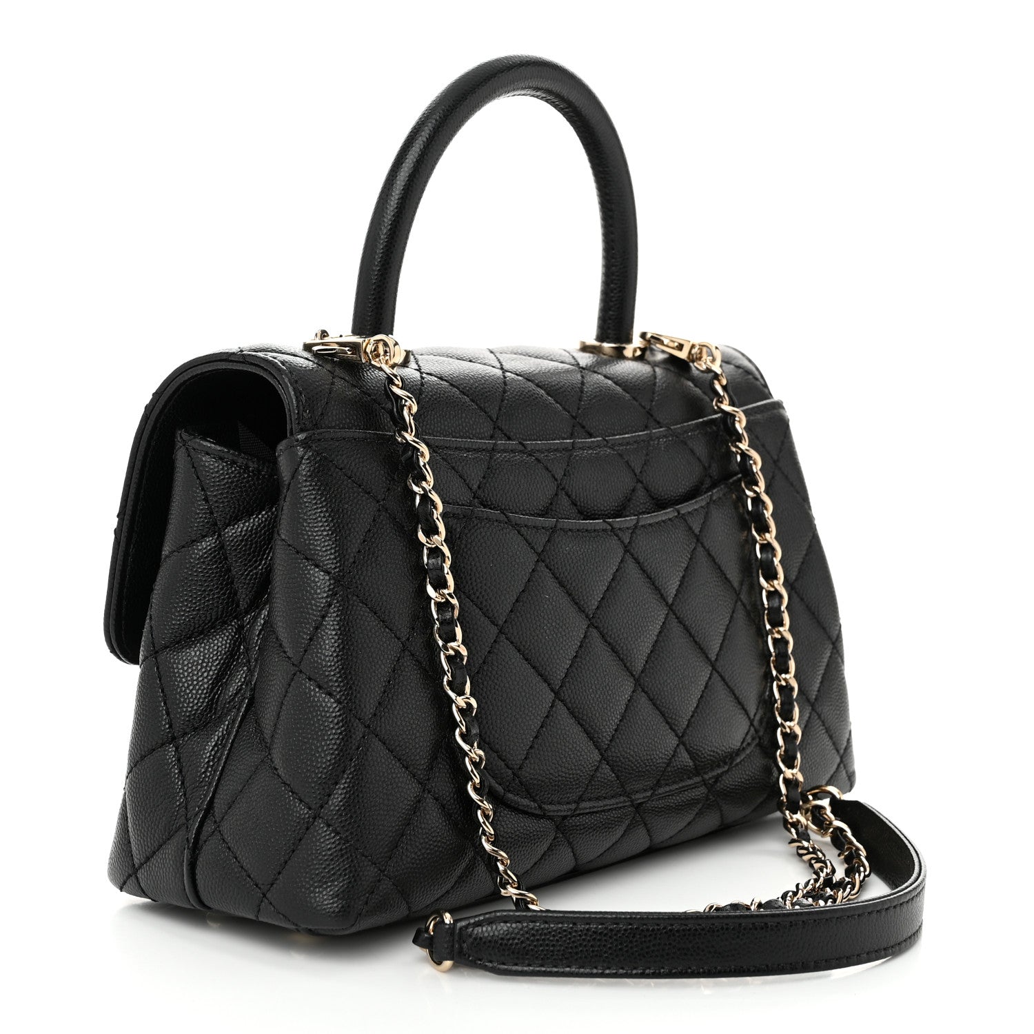 Chanel Caviar Quilted Mini Coco Handle Flap Black 3 of 10