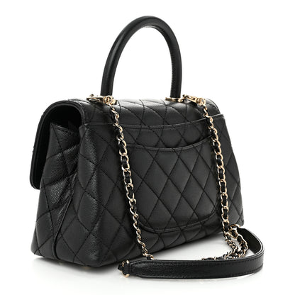 Chanel Caviar Quilted Mini Coco Handle Flap Black 3 of 10