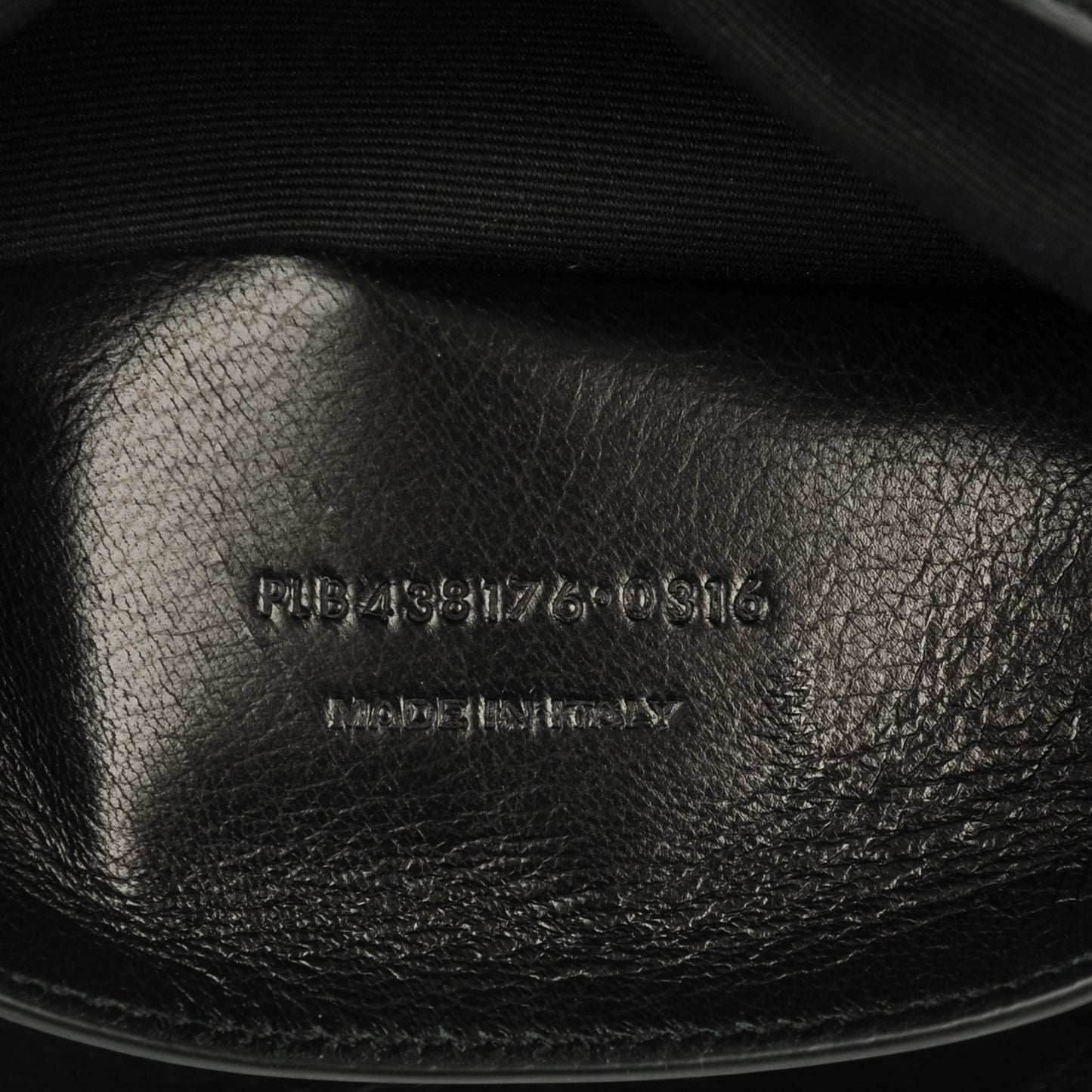 Calfskin Crocodile Embossed Medium West Hollywood Monogram Fold-Over Black