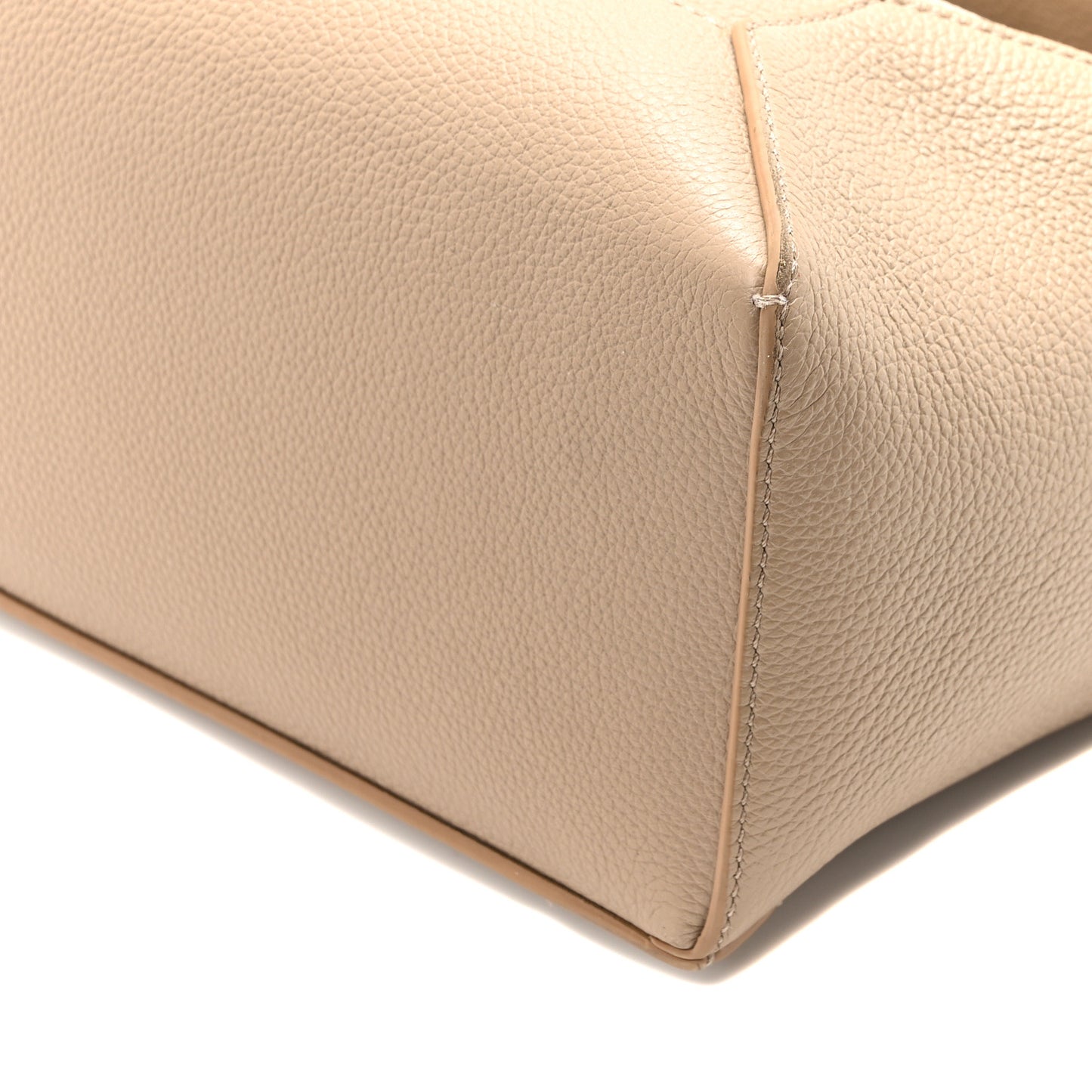 Grained Calfskin Small Puzzle Edge Bag Sand