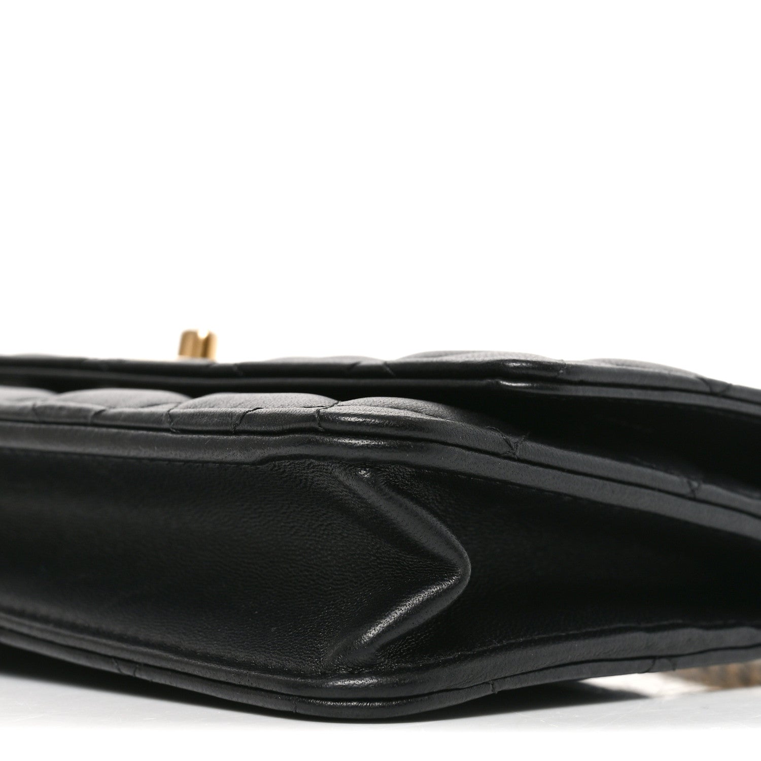 Chanel Lambskin Quilted Sweet Camellia Wallet on Chain WOC Black 11 of 12