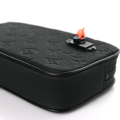 Louis Vuitton Taurillon Monogram Uniformes Solar Ray Soft Pochette Volga Belt Bag Black 9 of 9