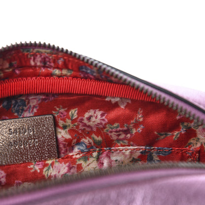 Gucci Laminated Nappa Trapuntata Small Zumi Shoulder Bag Rosa Lago Rame 10 of 11