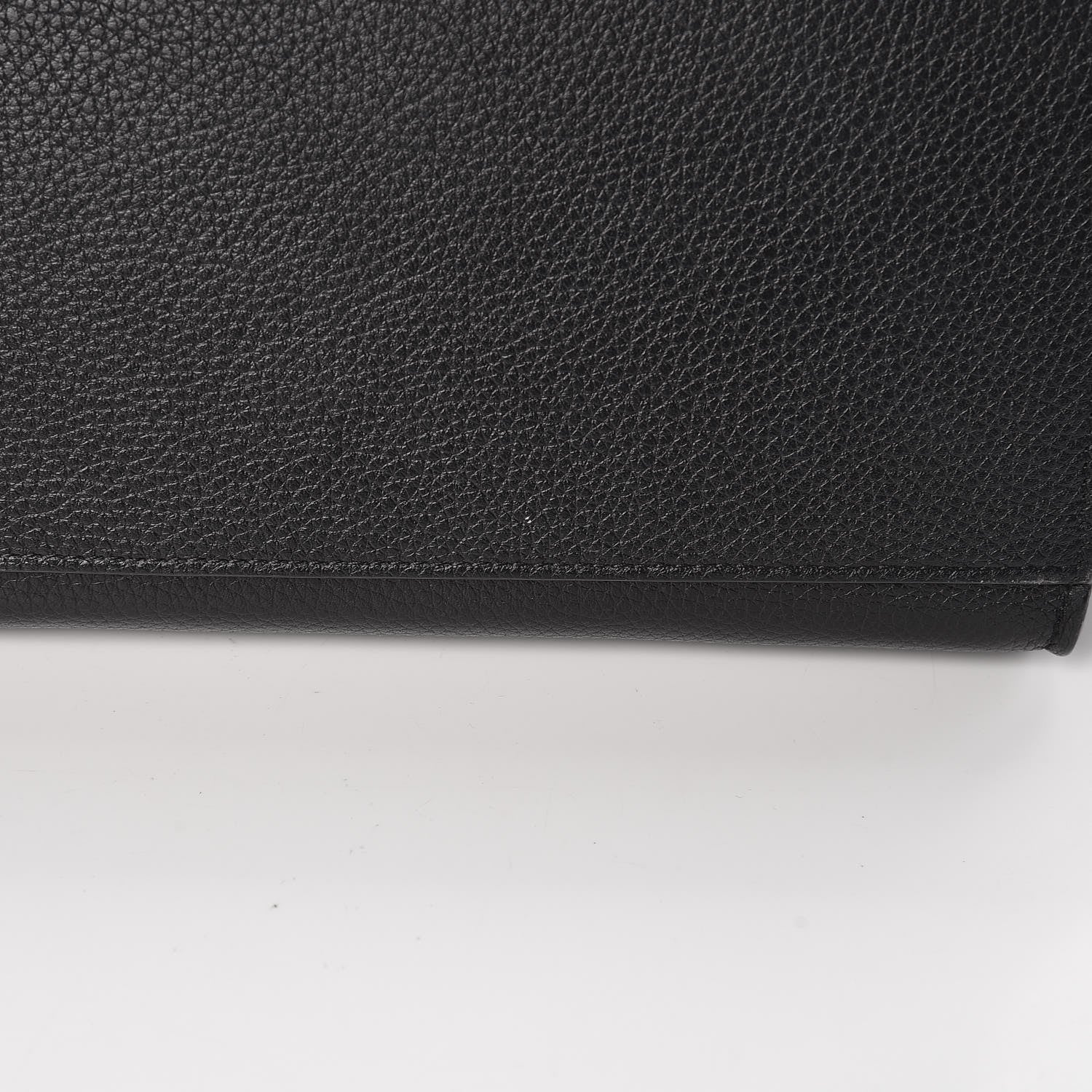 Celine Drummed Calfskin Suede Small Trapeze Black 10 of 13