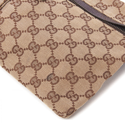 Gucci GG Monogram Double Pocket Belt Bag Dark Brown 4 of 8
