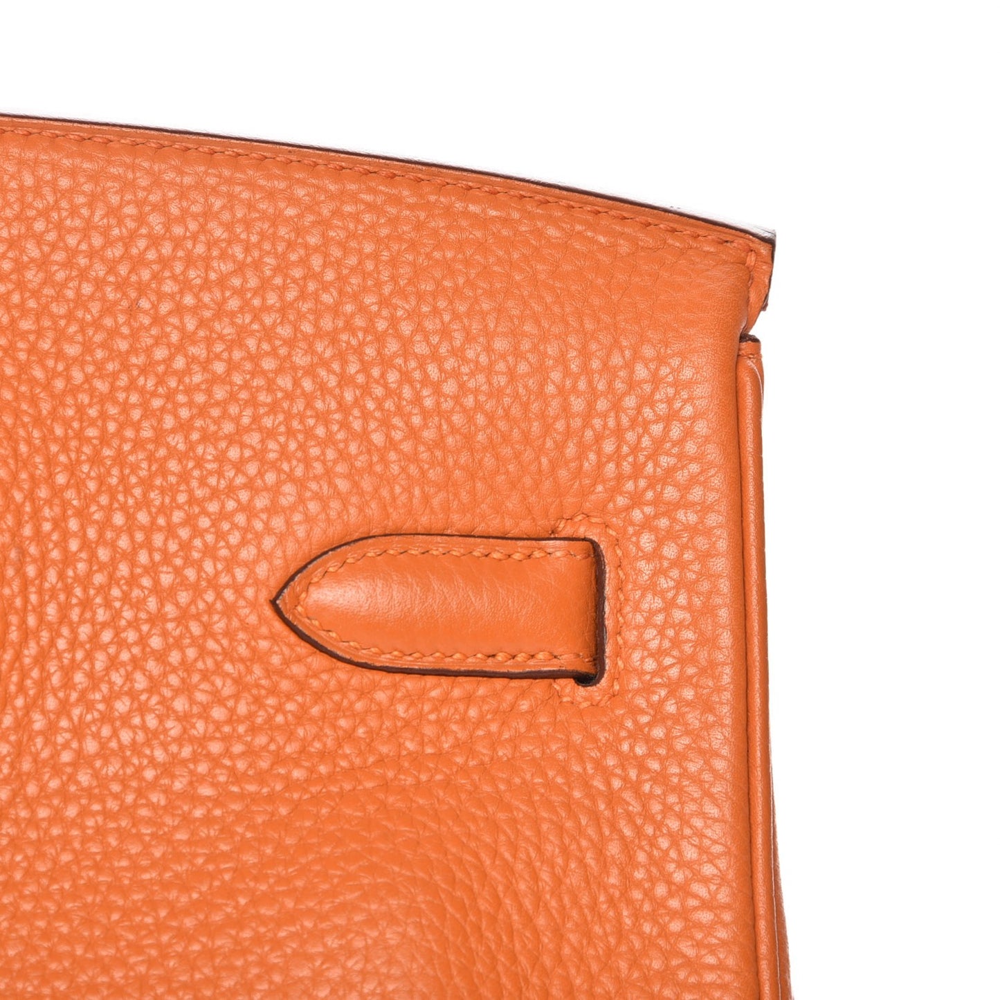 Taurillon Clemence Birkin 35 Orange