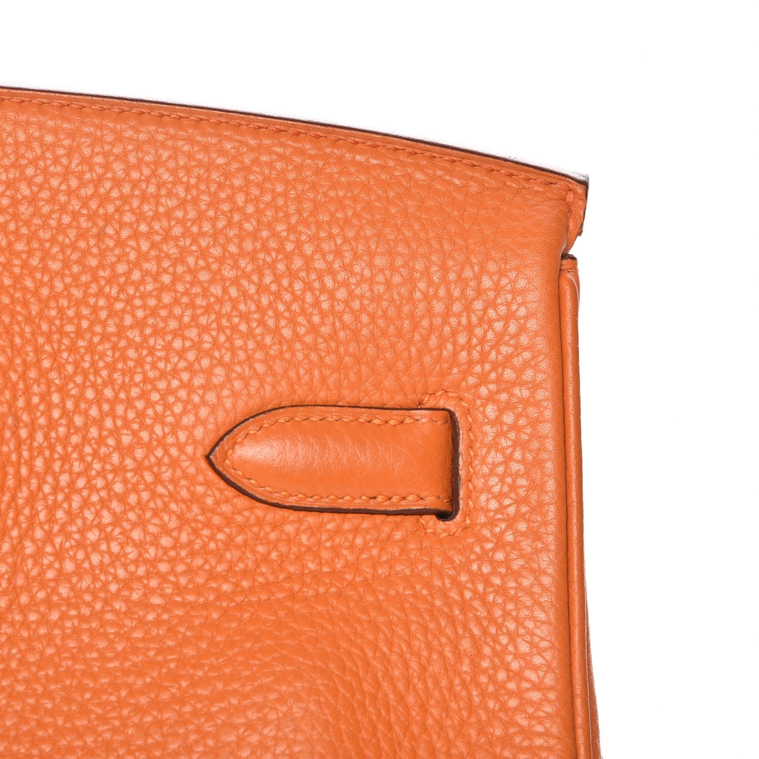 Hermes Taurillon Clemence Birkin 35 Orange 25 of 30