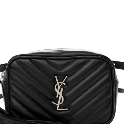 Saint Laurent Calfskin Matelasse Monogram Lou Belt Bag Black 8 of 10