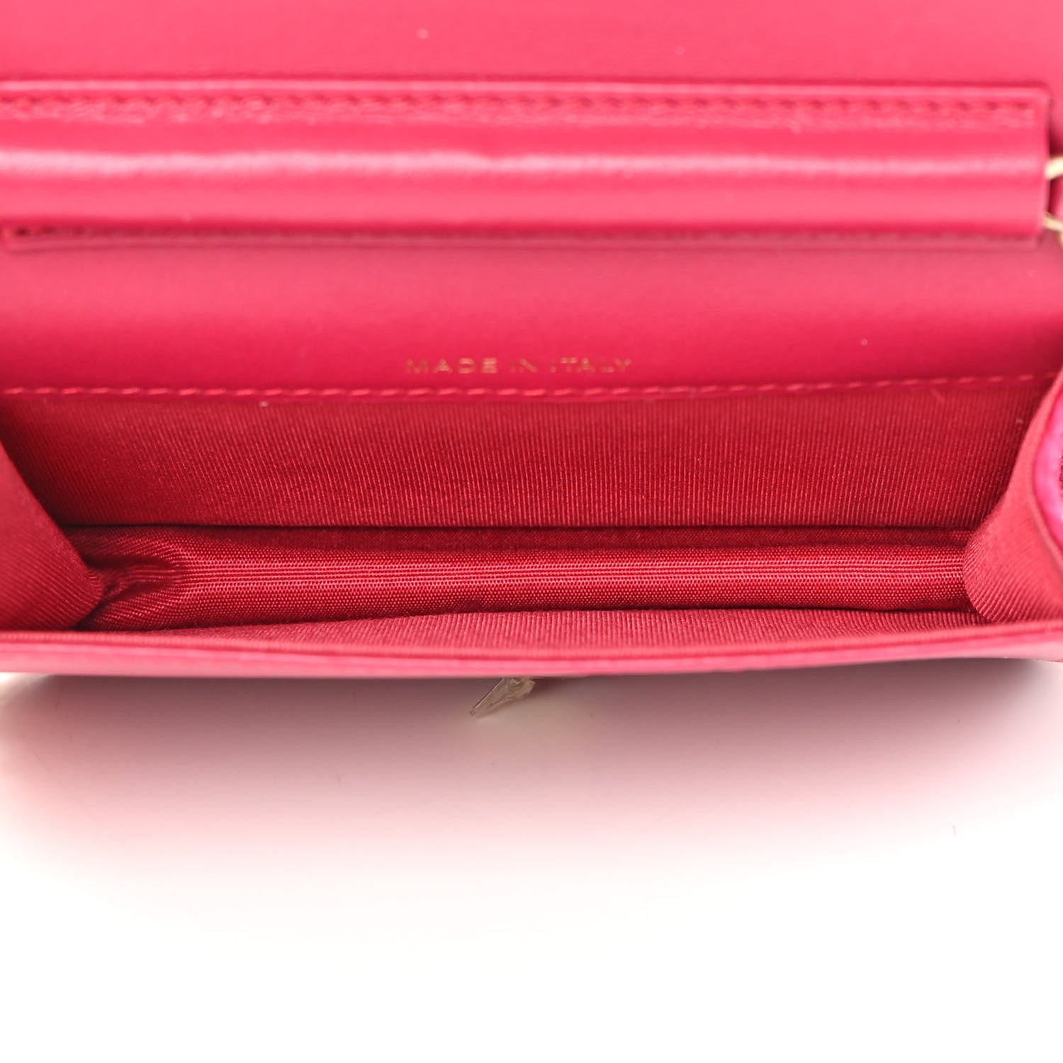 Chanel Velvet Quilted Camellia Velvet Flap Coin Purse With Chain Fuchsia 5 of 14