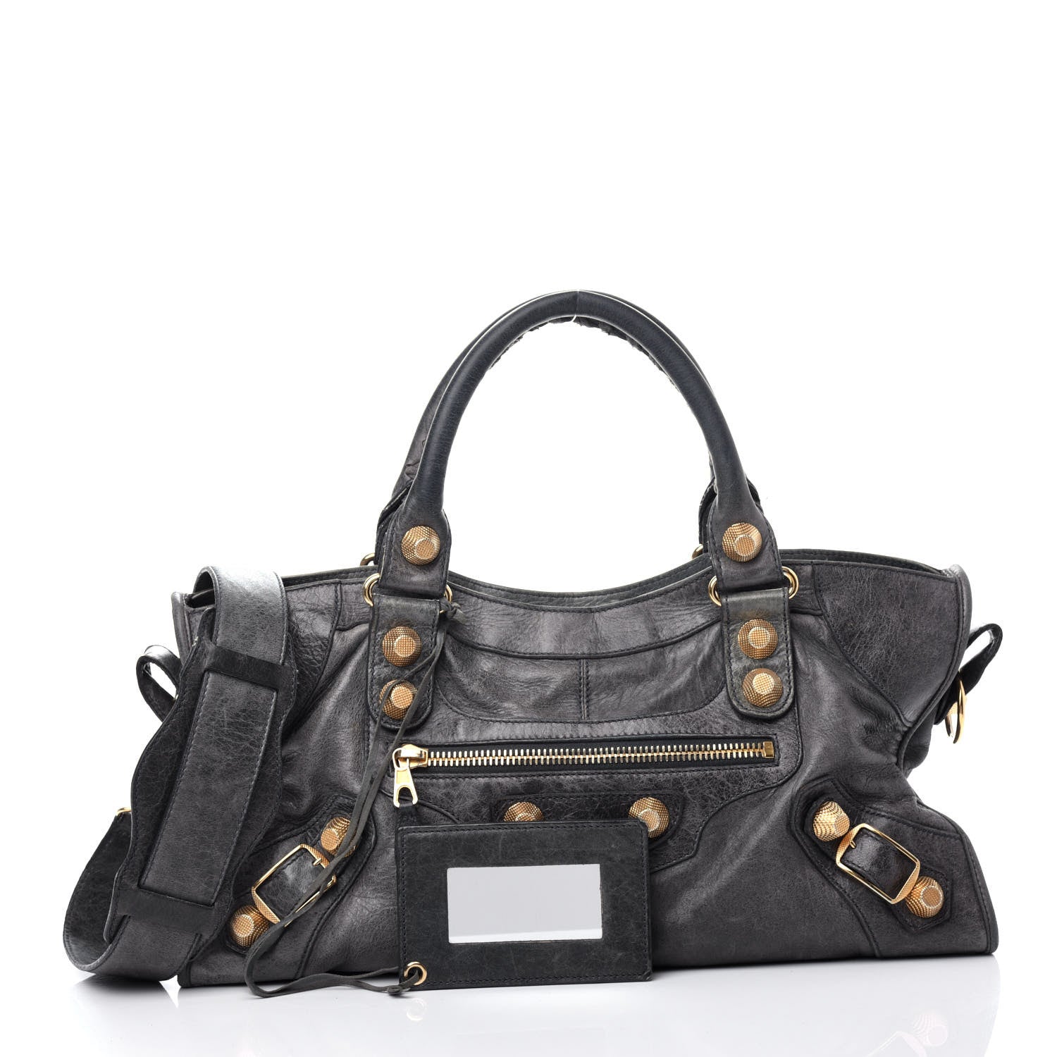 Balenciaga Agneau Giant 21 Gold Hardware Part Time Anthracite 3 of 11