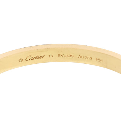Cartier 18K Yellow Gold LOVE Bracelet 16 6 of 9