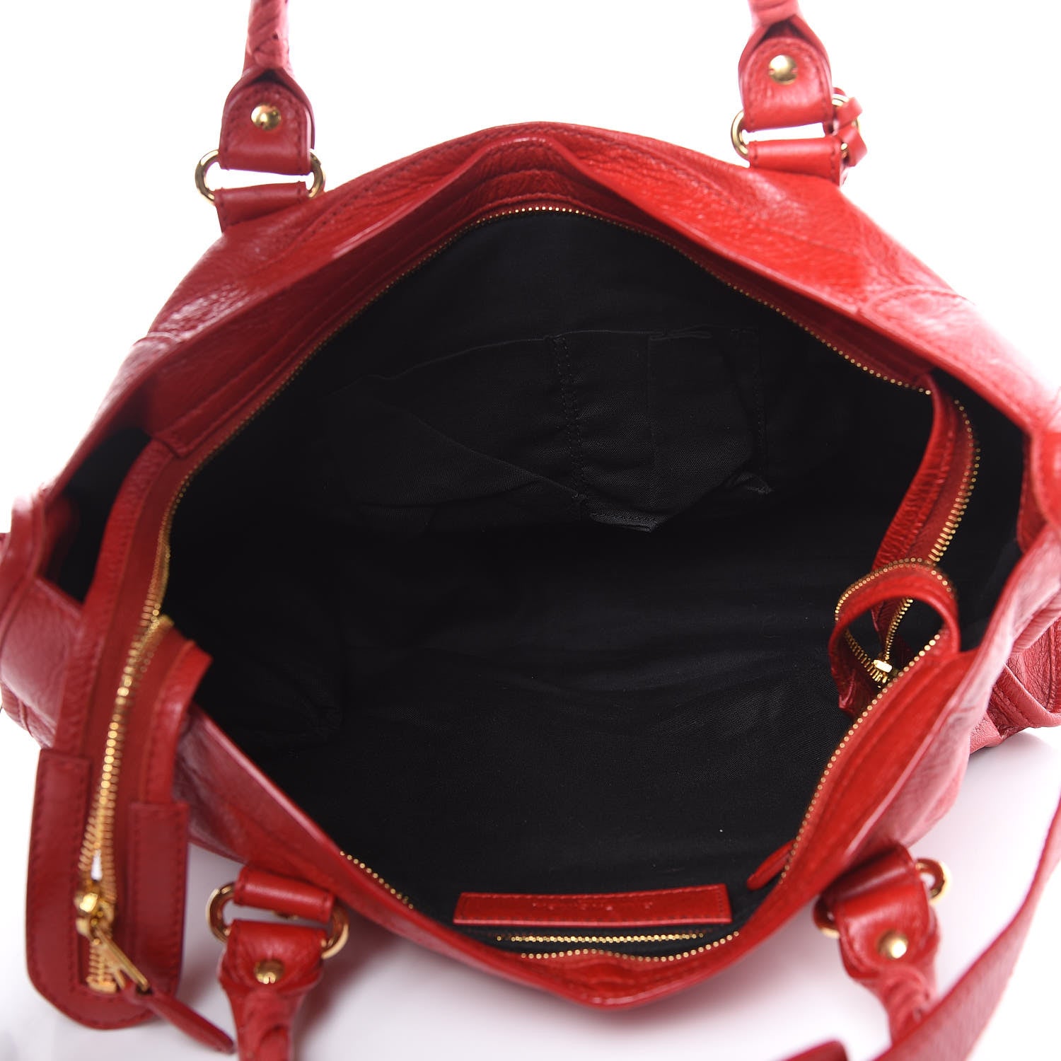 Balenciaga Agneau Giant 12 Gold Hardware City Rouge Lipstick 5 of 10