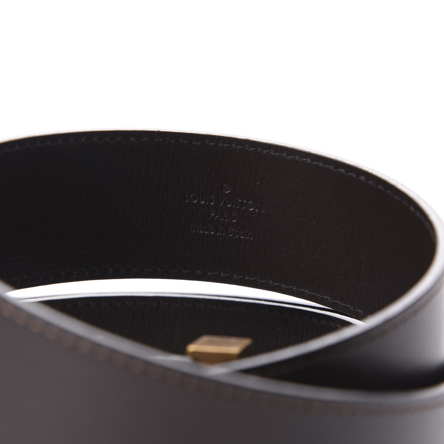 Utah LV Initiales 40mm Belt 110 44 Coffee