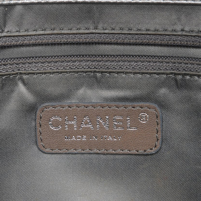 Chanel Vinyl Large Ice Cube Flap Silver 6 of 15
