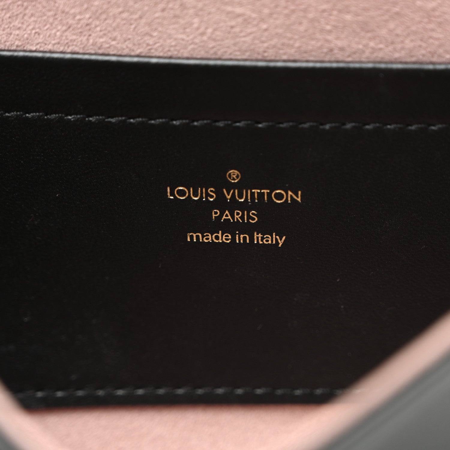 Louis Vuitton Lambskin Embossed Monogram Pochette Coussin Black 6 of 10
