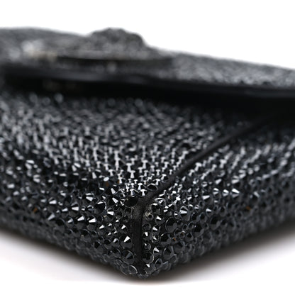 Versace Crystal La Medusa Envelope Clutch Black 9 of 10