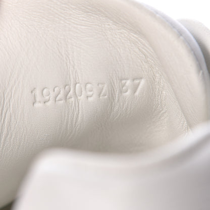 Hermes Calfskin Womens Trail Sneakers 37 White 8 of 9