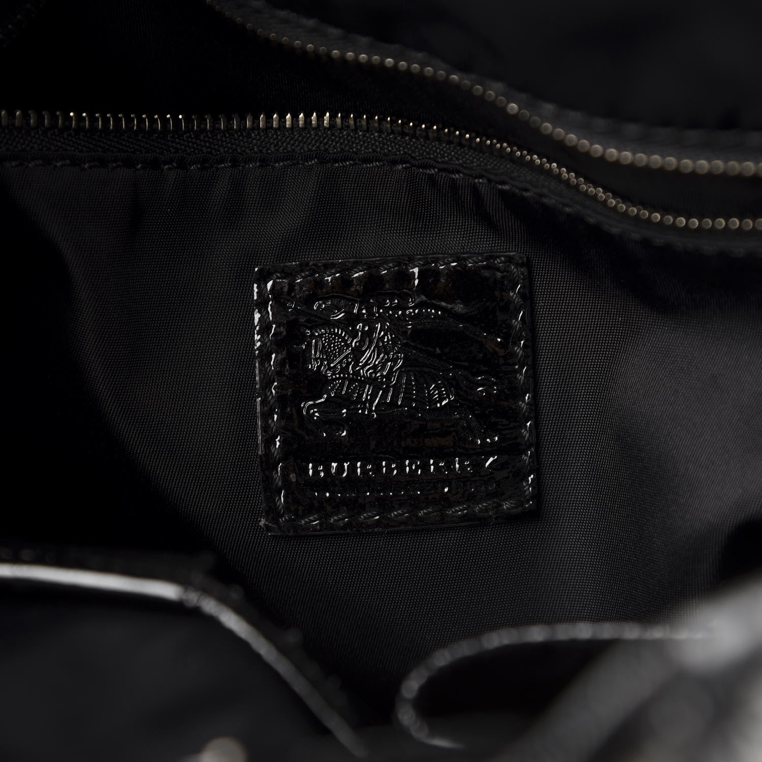 Burberry Nylon Beat Check Small Victoria Tote Black 8 of 12