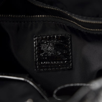 Burberry Nylon Beat Check Small Victoria Tote Black 8 of 12