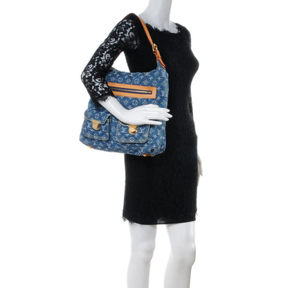 Louis Vuitton Denim Baggy GM Blue 2 of 8
