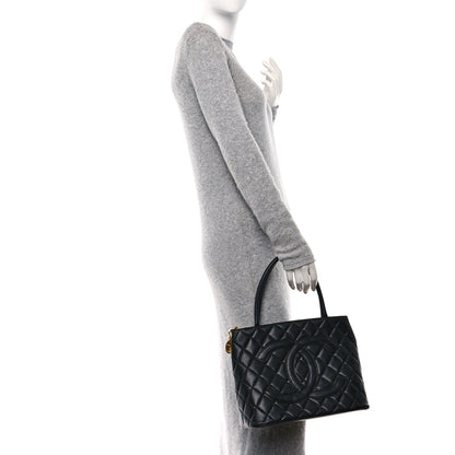 Chanel Lambskin Quilted Medallion Tote Black 3 of 10