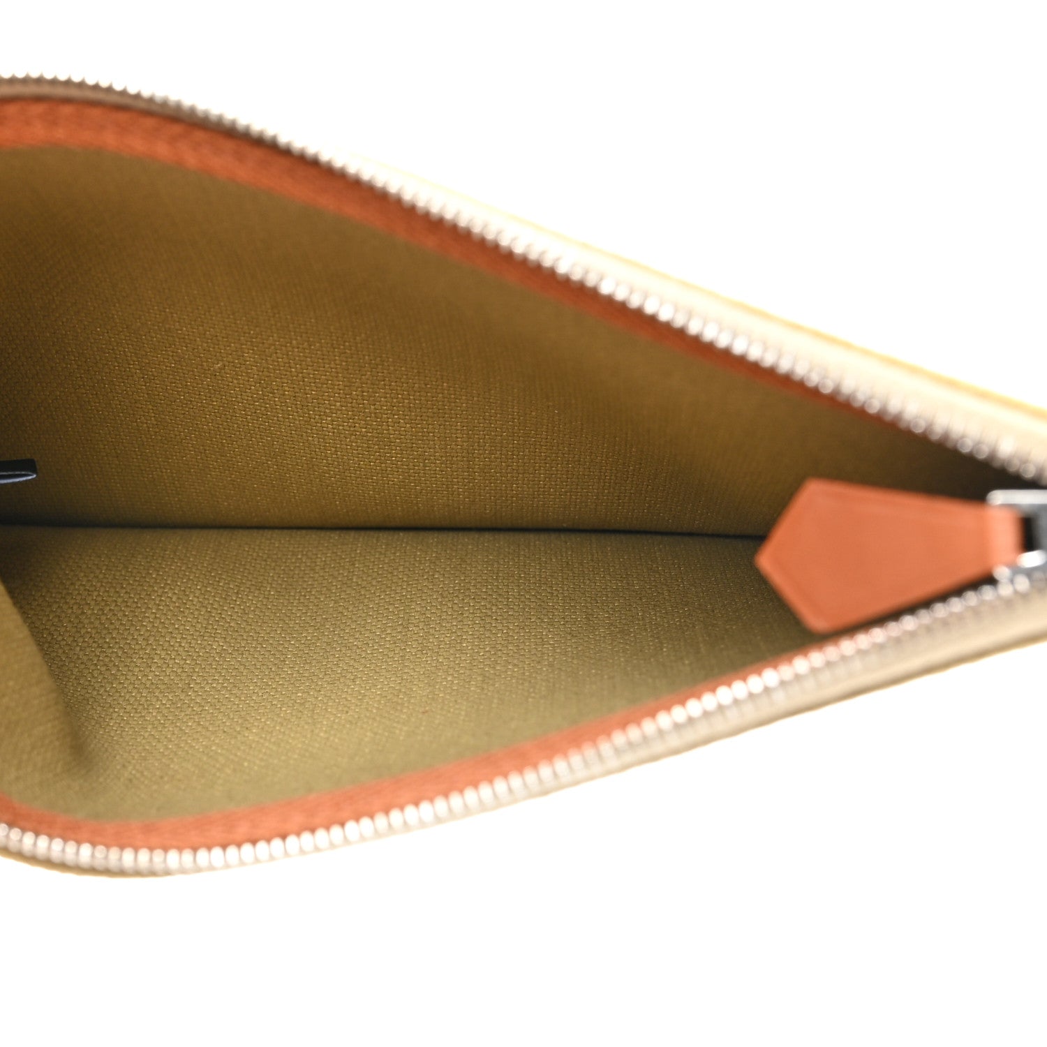 Hermes Military Toile Vache Hunter Herbag Zip Retourne 31 PM Poussiere Fauve 7 of 11