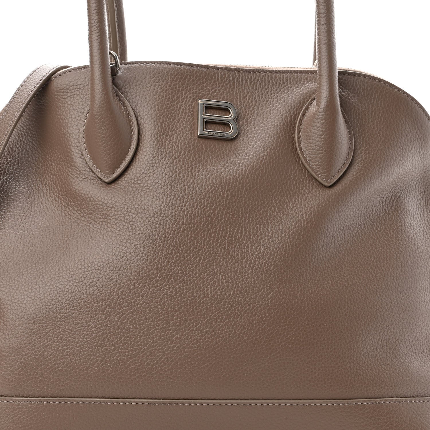 Balenciaga Calfskin Ville Top Handle Bag Mink Grey 8 of 11