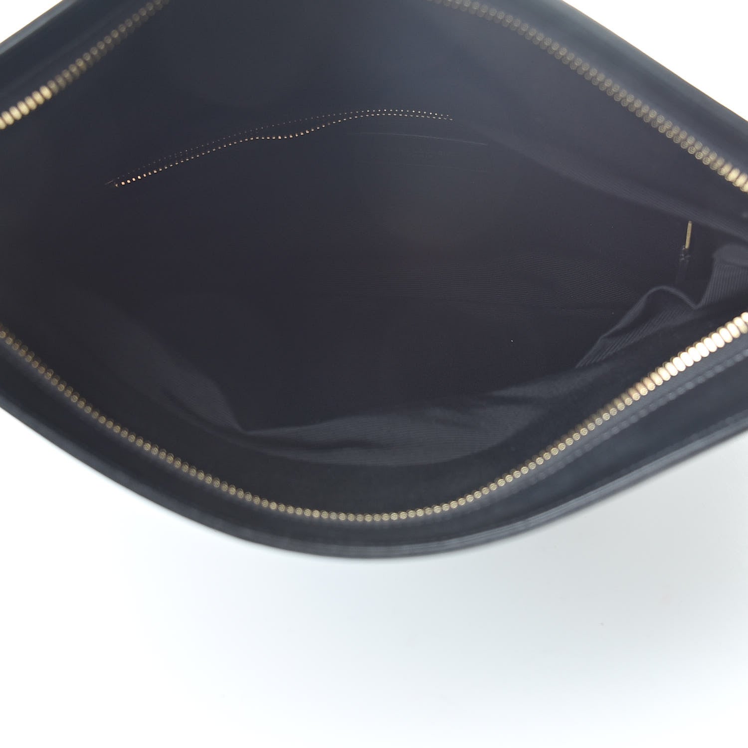 Saint Laurent Smooth Calfskin Letters Fold-Over Clutch Black 5 of 11