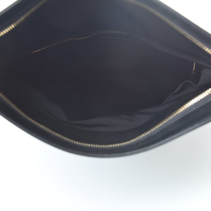 Saint Laurent Smooth Calfskin Letters Fold-Over Clutch Black 5 of 11