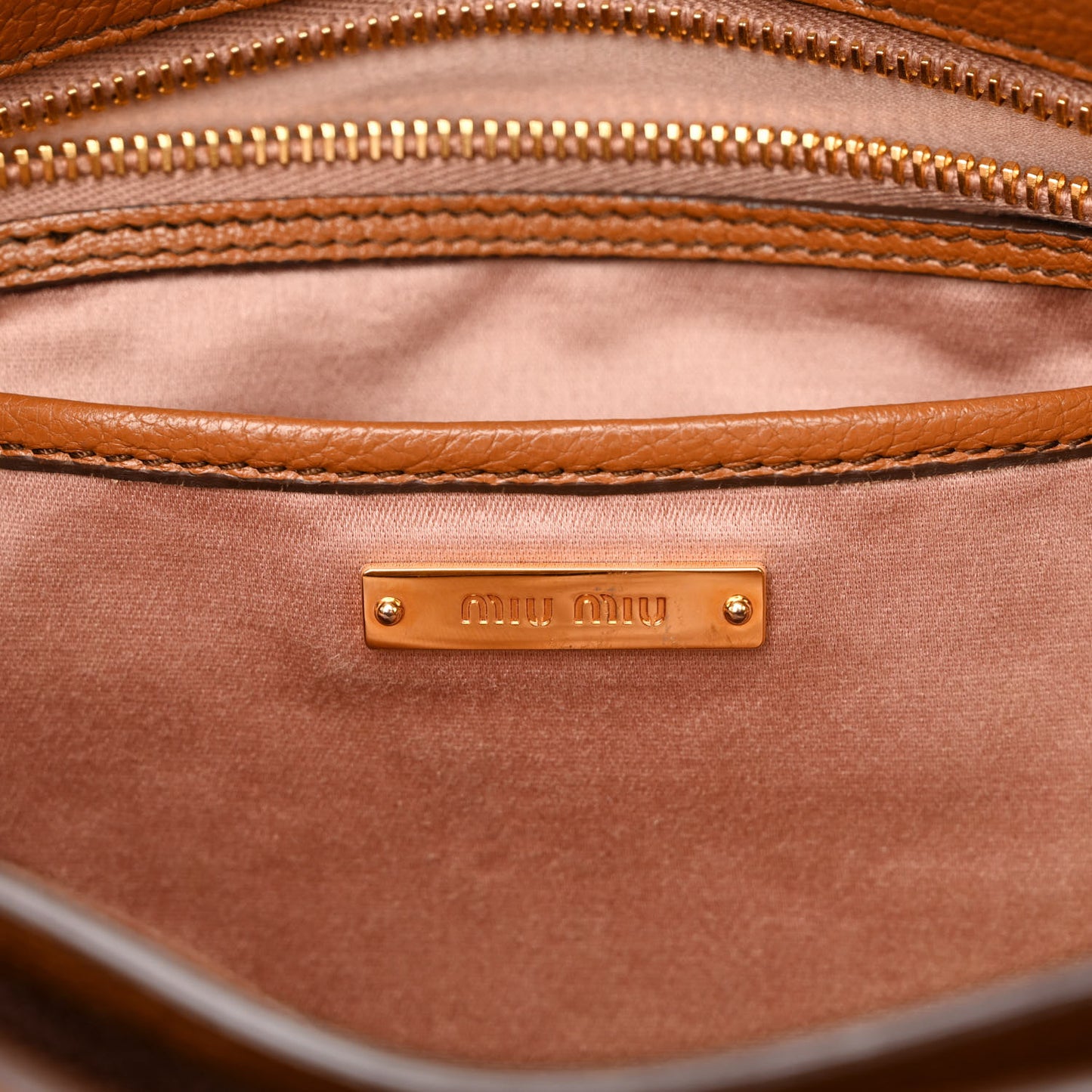 Goatskin Madras Shoulder Bag Cuoio