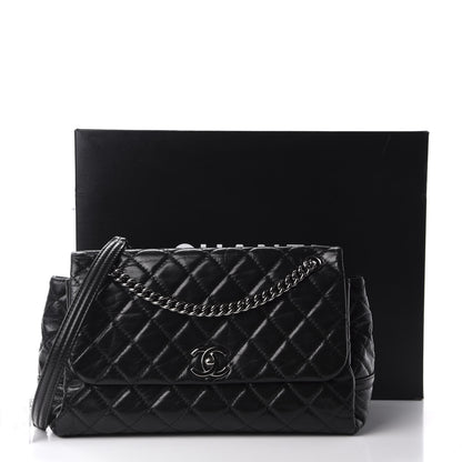 Chanel Glazed Calfskin Quilted Medium Lady Pearly Flap Black 13 of 13