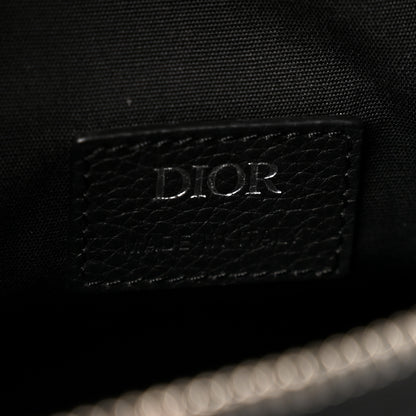 Christian Dior Grained Calfskin Kim Jones Saddle Bag Black 5 of 10
