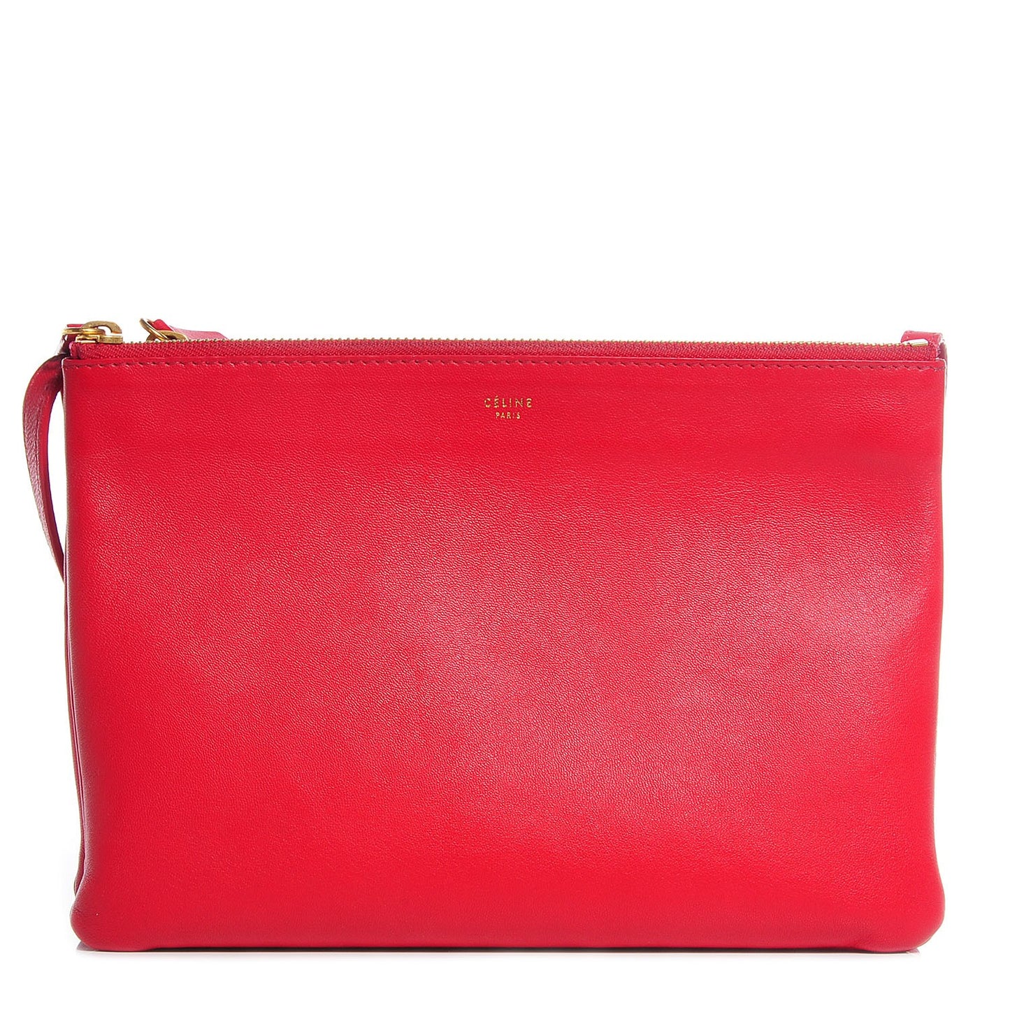 Lambskin Large Trio Crossbody Bag Vermillion