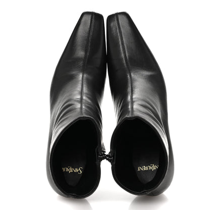 Saint Laurent Nappa Jill 75 Ankle Booties 40 Black 2 of 9